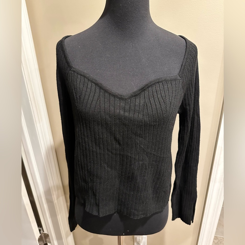 Wild Fable Black Knit Top